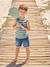 Bermuda garçon denim effet molleton facile à enfiler double stone 1 - vertbaudet enfant 