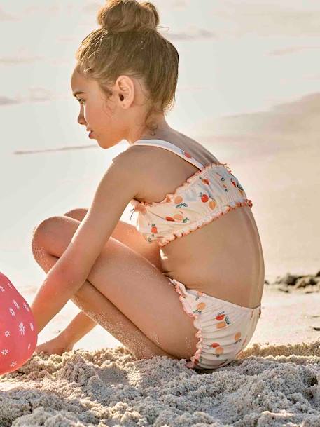 Maillot de bain 2 pièces pêches fille écru 7 - vertbaudet enfant 