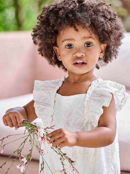 Combinaison bébé brodée cérémonie écru 7 - vertbaudet enfant 