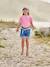 Tee-shirt fille motif poitrine manches courtes rose bonbon 5 - vertbaudet enfant 