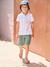 Short en gaze de coton garçon vert 1 - vertbaudet enfant 
