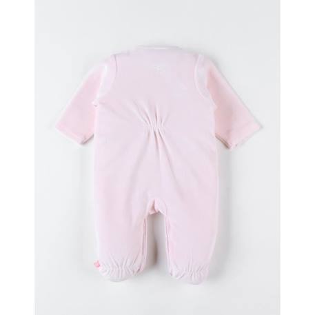 Pyjama 1 pièce oiseau en velours ROSE 2 - vertbaudet enfant 