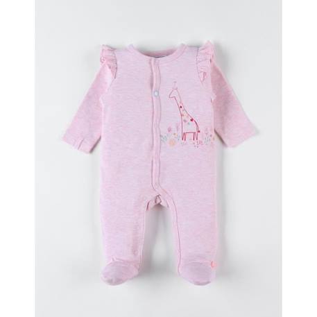 Pyjama 1 pièce girafe en jersey ROSE 1 - vertbaudet enfant 