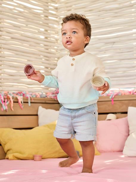 Short en denim bébé  - vertbaudet enfant