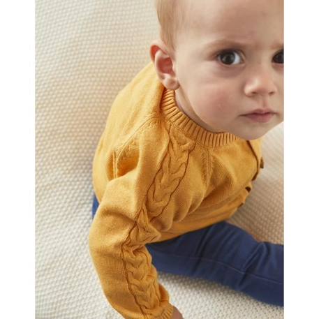 Cardigan en tricot BEIGE+JAUNE 7 - vertbaudet enfant 