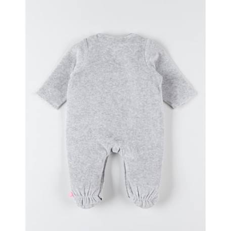Pyjama dos-bien en velours BLEU+GRIS+ROSE 6 - vertbaudet enfant 
