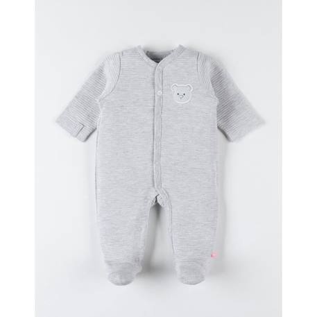 Pyjama dors-bien en jersey GRIS 1 - vertbaudet enfant 