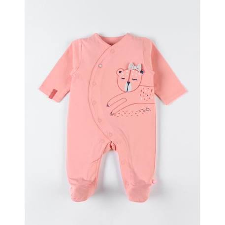 Pyjama 1 pièce léopard en jersey ROSE 1 - vertbaudet enfant 