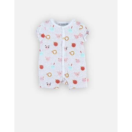 Pyjama combishort en coton BLANC 1 - vertbaudet enfant 