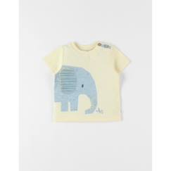 -T-shirt éléphant à courtes manches pâle