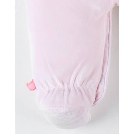 Pyjama 1 pièce oiseau en velours ROSE 3 - vertbaudet enfant 