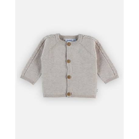 Cardigan en tricot BEIGE+JAUNE 4 - vertbaudet enfant 