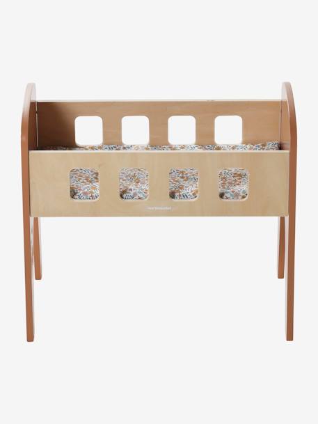 Lit poupon en bois FSC® blanc+bois 13 - vertbaudet enfant 