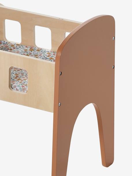 Lit poupon en bois FSC® blanc+bois 12 - vertbaudet enfant 