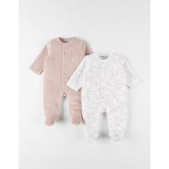 Bébé-Pyjama, surpyjama-Set de 2 pyjamas dors-bien en velours