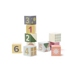 -Cubes bois 10 pcs Edvin - Chiffres - Kids Concept