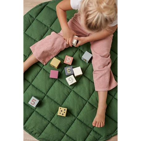 Cubes bois 10 pcs Edvin - Chiffres - Kids Concept BEIGE 2 - vertbaudet enfant 