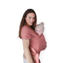Puériculture-Porte bébé, écharpe de portage-Echarpe de portage porte-bébé Mushie rose