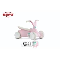 -Kart à pédales - BERG - GO² Pink - Pour enfants de 10 à 30 mois - Pliable et sécurisé