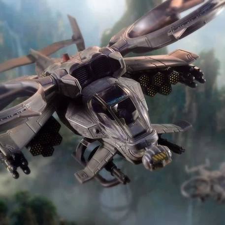 Figurine Avatar - Pilote & Hélicoptère AT-99 Scorpion Gunship - BANDAI GRIS 6 - vertbaudet enfant 