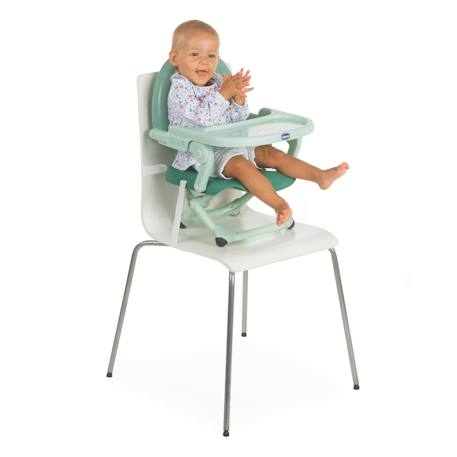 Rehausseur de chaise Pocket Snack anthracite+Sage 9 - vertbaudet enfant 