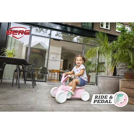Kart à pédales - BERG - GO² Pink - Pour enfants de 10 à 30 mois - Pliable et sécurisé ROSE 4 - vertbaudet enfant 