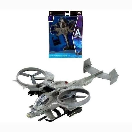 Figurine Avatar - Pilote & Hélicoptère AT-99 Scorpion Gunship - BANDAI GRIS 2 - vertbaudet enfant 