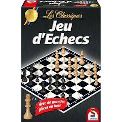 Jouet-Jeux de société-Les Classiques - Jeu d'échecs - SCHMIDT SPIELE - Affrontez-vous dans des parties passionnantes d'échecs avec ce coffret classique !