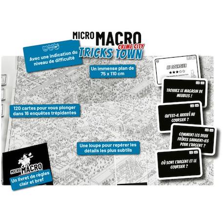 Jeu de société - BLACKROCK - MicroMacro - Crime City - Tricks Town - 16 enquêtes BLANC 4 - vertbaudet enfant 