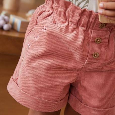 Short en velours côtelé bébé fille Rosa ROSE 4 - vertbaudet enfant 