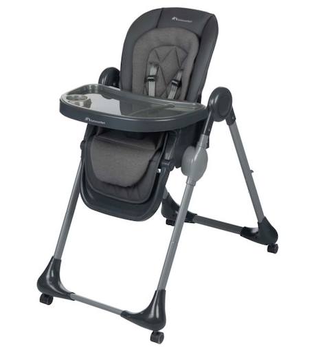 BEBECONFORT OLEA Chaise haute bébé, évolutive, multi-positions; de la naissance à 3 ans (15 kg), Mineral Graphite GRIS 1 - vertbaudet enfant 