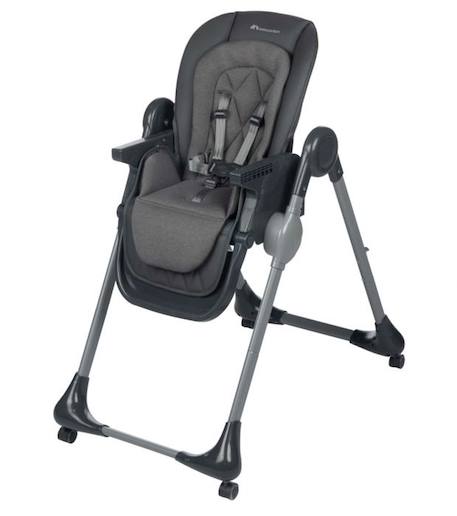BEBECONFORT OLEA Chaise haute bébé, évolutive, multi-positions; de la naissance à 3 ans (15 kg), Mineral Graphite GRIS 4 - vertbaudet enfant 