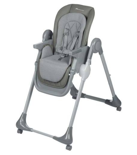 BEBECONFORT OLEA Chaise haute bébé, évolutive, multi-positions; de la naissance à 3 ans (15 kg), Mineral Gray GRIS 4 - vertbaudet enfant 