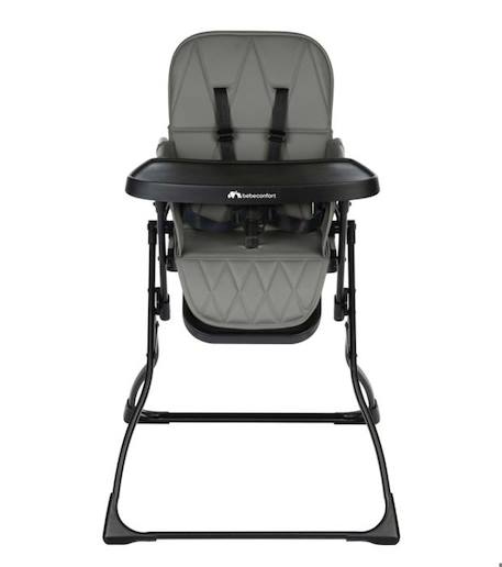 BEBECONFORT LILY Chaise haute bébé, ultra compacte et légère, confort optimal, de 6 mois à 3 ans, jusqu'à 15 kg, Tinted Gray GRIS 2 - vertbaudet enfant 