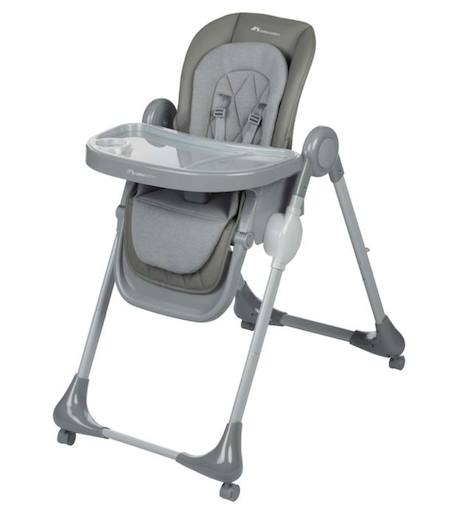 BEBECONFORT OLEA Chaise haute bébé, évolutive, multi-positions; de la naissance à 3 ans (15 kg), Mineral Gray GRIS 1 - vertbaudet enfant 
