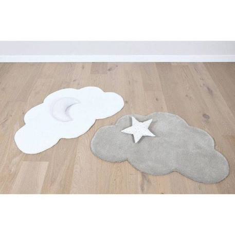 Tapis Coton Forme Nuage (gris Foncé) par Lilipinso - 67 x 100 cm - GRIS - 67 x 100 cm GRIS 3 - vertbaudet enfant 