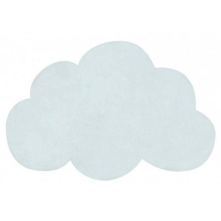 Tapis Coton Forme Nuage (morning Mist) par Lilipinso - 67 x 100 c BLEU 1 - vertbaudet enfant 