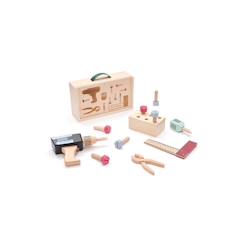 -Boite à outils Kid's Hub - Caisse en bois - Malette - Bricolage - Imitation - Enfants - Kids Concept