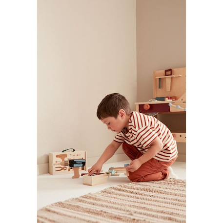 Boite à outils Kid's Hub - Caisse en bois - Malette - Bricolage - Imitation - Enfants - Kids Concept BEIGE 4 - vertbaudet enfant 