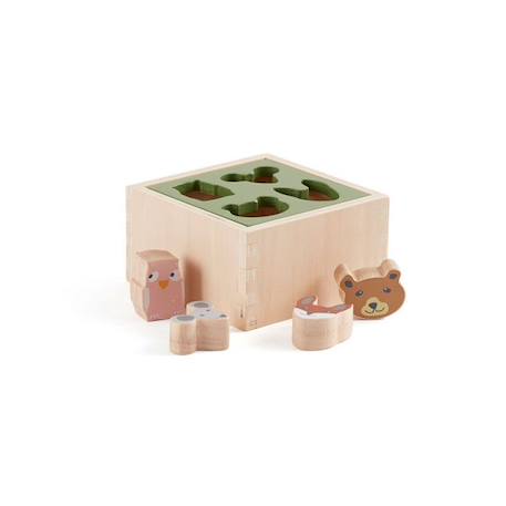 Boîte à formes en bois Edvin - Kids Concept BEIGE 1 - vertbaudet enfant 