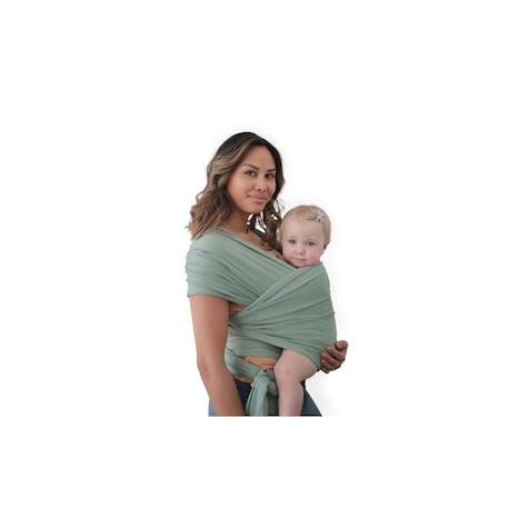 Echarpe de portage porte-bébé Mushie vert VERT 1 - vertbaudet enfant 