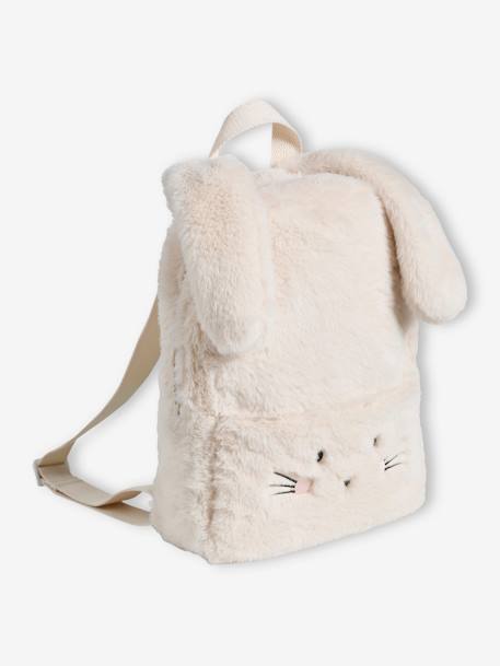Sac à dos maternelle Lapinou en fausse fourrure écru 5 - vertbaudet enfant 