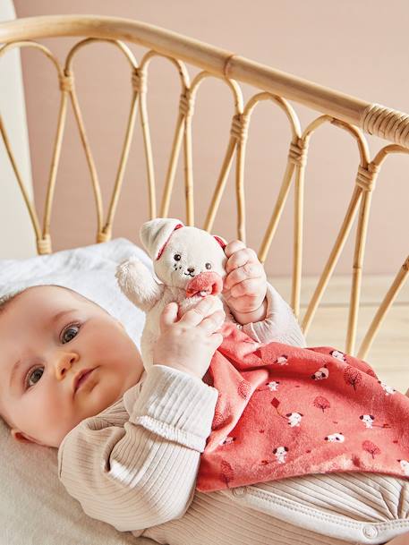 Doudou lapin - blanc+chien+lapin 8 - vertbaudet enfant 