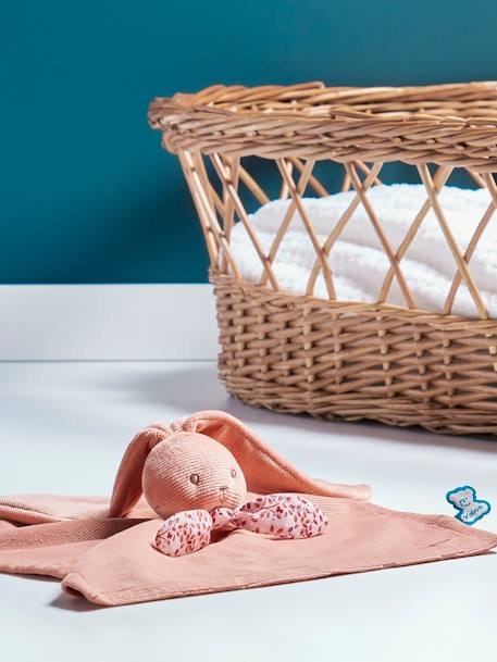 Doudou lapin Lapinoo 30 cm - beige+blanc+orange 22 - vertbaudet enfant 