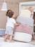 Pouf chill - gris perle+vieux rose 2 - vertbaudet enfant 