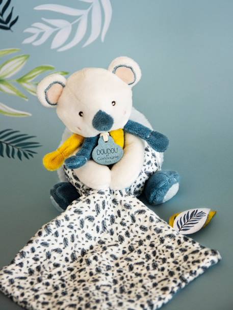 Yoca le koala - pantin avec doudou 15cm - DOUDOU ET COMPAGNIE bleu 1 - vertbaudet enfant 