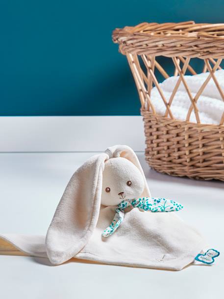 Doudou lapin Lapinoo 30 cm - beige+blanc+orange 14 - vertbaudet enfant 