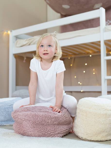 Pouf chill - gris perle+vieux rose 8 - vertbaudet enfant 