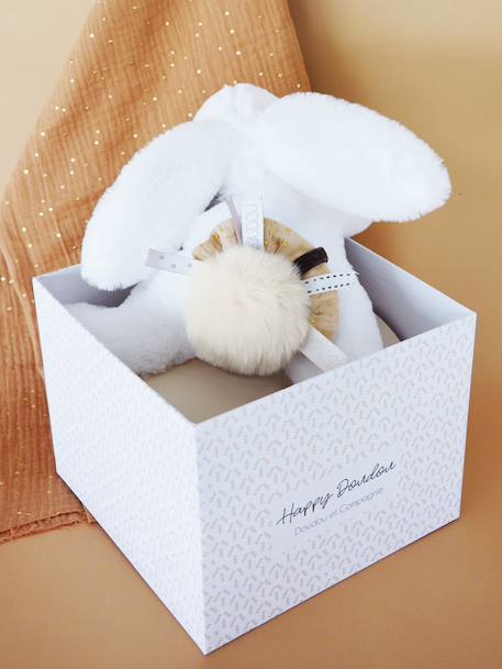 Happy doudou pantin 25cm - DOUDOU ET COMPAGNIE beige+bois de rose 1 - vertbaudet enfant 
