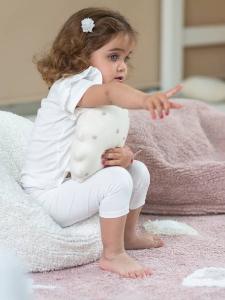 Pouf chill - gris perle+vieux rose 3 - vertbaudet enfant 